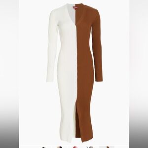 STAUD Shoko Colorblock Dress